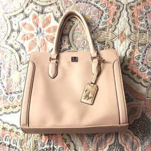 Nude & Champagne 9 West purse satchel 👜 NWOT